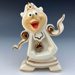 Lenox Disney Beauty and the Beast Cogsworth, "Right on Time"
